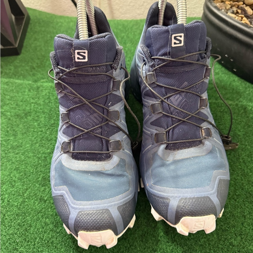 Salomon speedcroos 5 blue  and Blue Athletic Socks - Picture 3 of 9